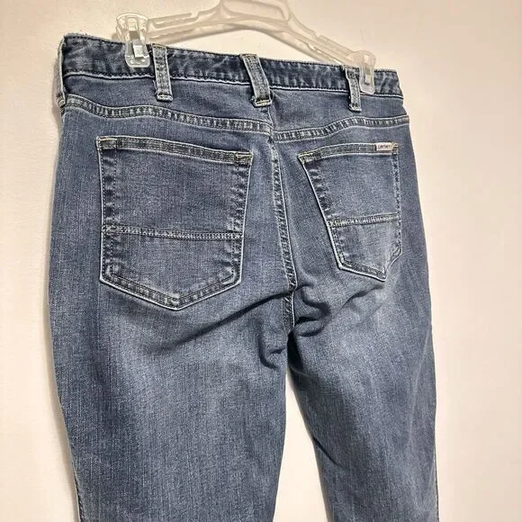 Womens Carhartt Layton Slim Fit Skinny Leg Denim Jeans 8 Regular Western Work - Picture 9 of 9
